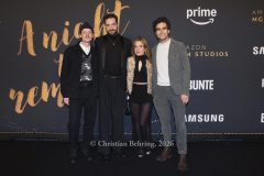 Merlin Sandmeyer, Fridolin Sandmeyer, Paula Kalenberg, Pascal Houdus, "A NIGHT TO REMEMBER", Empfang von Prime Video und Amazon MGM Studios anlässlich der 76. Berlinale, Von Greifswald, Berlin, 11.02.2026