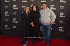 Spielfilm-Jury: Christina Große, Mariam Shatberashvili, Christoph Hochhäusler, "MAMBO MATERNICA",  Photo Call zur Premiere und Festival-Eröffnung, achtung berlin filmfestival, Colosseum, Berlin, 15.04.2026