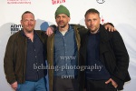 Oliver Bröcker, Regisseur Ronald Vietz, Max Riemelt, "Ernesto`s Island", Photo Call, Kino Babylon, Berlin, 13.04.2023