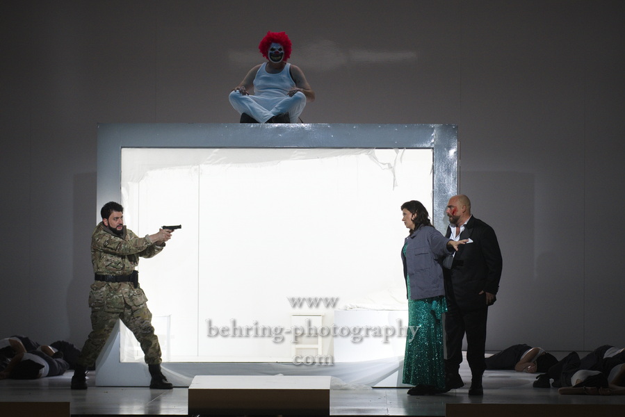 Marina Rebeka (Titelrolle), Yusif Eyvazov (Radames),  Gabriele Viviani (Amonasro),  "AIDA", Staatsoper, Berlin, Fotoprobe: 27.09.2023