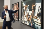 Matthias Harder vor Helmut Newtons "Stern.Los Angeles, 1980", , "America 1970s/80s" (09.10.20 - 16.05.21), Presserundgang mit Matthias Harder (Direktor), Helmut Newton Stiftung, Berlin, 08.10.2020 (Photo: Christian Behring)