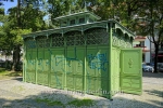 "Sonntag in der Stadt", Toilettenhaus am Boxi, Fahrradtour am Sonntag durch Kreuzberg, Neukoelln, Tempelhof, Mitte, Berlin am 24.07.2015 [Photo: Christian Behring]
