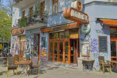 Kino und Bar "INTIMES" (Wiedereröffnung Frühjahr / Frühsommer 2020), "STADTANSICHTEN", Boxhagener Str. 107 / Ecke Niederbarnimstrasse, Berlin, 24.04.2020