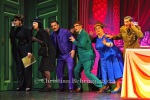 Boris Aljinovic (Wodsworth), Johanna Asch (Yvette), Lilian Griebeit (statt Chiara Schoras als Madame Roth), Mackie Heilmann (Mrs. Peacock), Katharina Blaschke (Frau Weiß), Jörg Seyer (Oberst von Gotow), Max von Pufendorf (Professor Bloom), Mathias Britschgi (Mr. Green), Adisat Semenitsch (verschiedene), "CLUEDO - Das Mörderspiel", Fotoprobe am 14.03.2024 in der Komödie am Kurfürstendamm Potsdamer Platz, Berlin, Premiere: 17.03.2024