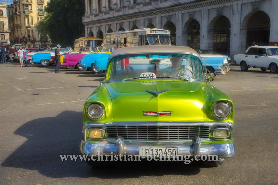 Chevrolet Bel Air am Parque Central, la habana vieja, Havanna, Cuba, 28.01.2015 [(c) Christian Behring, www.christian-behring.com]