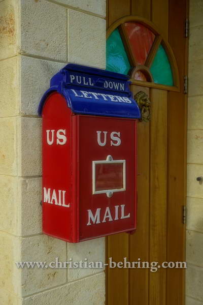 US-Amerikanischer Briefkasten an einem Wohnhaus in Miramar, Havanna, Cuba, 30.01.2015 [(c) Christian Behring, www.christian-behring.com]