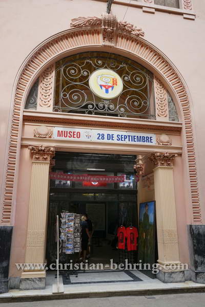 "Museo 28 de septiembre", Auf dem Obispo, der Einkaufsstrasse in La habana vieja, Havanna, Cuba, 31.01.2015 [(c) Christian Behring, www.christian-behring.com]
