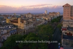 Blick von der Dachterrasse des Hotel Parque Central auf den Paseo de Marti (Delprado) Richtung Norden, La habana vieja, Havanna, Cuba, 31.01.2015 [(c) Christian Behring, www.christian-behring.com]