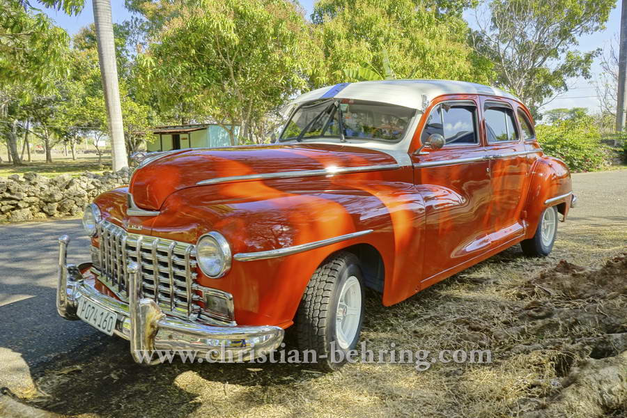 Dodge an einer Raststaette vor Cienfuegos, Cuba, 22.01.2015 [(c) Christian Behring, www.christian-behring.com]