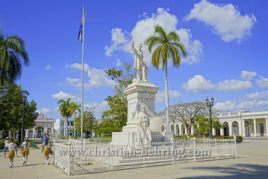 Denkmal Jose Marti im Parque Marti, Cienfuegos, Cuba, 22.01.2015 [(c) Christian Behring, www.christian-behring.com]