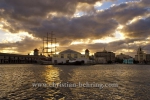Blick ueber die Hafenbucht von Havanna, Hafen-terminal Sierra Maestra mit Windjammer "Sea Cloud" und auf die Altstadt La Habana Vieja, Havanna, Cuba, 27.01.2015 [(c) Christian Behring, www.christian-behring.com]