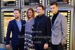 Adrian Topol (Schauspieler), Judith Hoersch (Schauspielerin), Bruno Eyron (Schauspieler und Produzent), Patrick Moelleken (Schauspieler), bei der Berlin-Premiere von "Das letzte Mahl", Roter Teppich im Kino in der Kulturbrauerei, Berlin, 30.01.2019