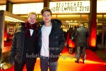 "DEUTSCHER HOERFILMPREIS 2018", Jonah und Jascha Rust, Roter Teppich zur Preisverleihung vor dem Kino International, Berlin, 20.03.2018