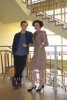 "DEUTSCHLAND 86", Jonas Nay, Maria Schrader, Photo Call am Set im Stasimuseum Berlin in der Zentrale des MfS, Berlin, 04.12.2017,
