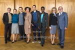 "DEUTSCHLAND 86", Sylvester Groth, Sonja Gerhardt, Jonas Nay, Maria Schrader, Vladimir Burlakov, Florence Kasumba, Anke Engelke, Uwe Preuss, Photo Call am Set im Stasimuseum Berlin in der Zentrale des MfS, Berlin, 04.12.2017,