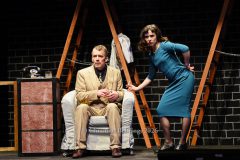 Johannes Kalle Schäfer und Mascha Stummer, "Die 39 Stufen", Fotoprobe zur Kriminalkomödie am 18.03.2026, Premiere im Berliner Kriminaltheater, Berlin, 02.04.2026