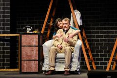 Johannes Kalle Schäfer und Mascha Stummer, "Die 39 Stufen", Fotoprobe zur Kriminalkomödie am 18.03.2026, Premiere im Berliner Kriminaltheater, Berlin, 02.04.2026