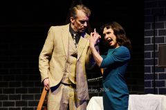 Johannes Kalle Schäfer und Mascha Stummer, "Die 39 Stufen", Fotoprobe zur Kriminalkomödie am 18.03.2026, Premiere im Berliner Kriminaltheater, Berlin, 02.04.2026