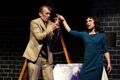 Johannes Kalle Schäfer und Mascha Stummer, "Die 39 Stufen", Fotoprobe zur Kriminalkomödie am 18.03.2026, Premiere im Berliner Kriminaltheater, Berlin, 02.04.2026