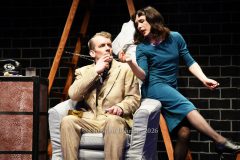 Johannes Kalle Schäfer und Mascha Stummer, "Die 39 Stufen", Fotoprobe zur Kriminalkomödie am 18.03.2026, Premiere im Berliner Kriminaltheater, Berlin, 02.04.2026