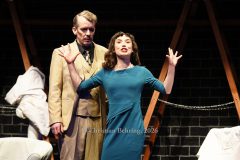 Johannes Kalle Schäfer und Mascha Stummer, "Die 39 Stufen", Fotoprobe zur Kriminalkomödie am 18.03.2026, Premiere im Berliner Kriminaltheater, Berlin, 02.04.2026