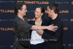 Nikolai Kinski, Sabine Timoteo, Clemens Schick, "DIE ERMITTLUNG", Photo Call am Roten Teppich zur Berlin-Premiere im ZOO Palast, Berlin, 16.07.2024