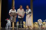 Janina Hartwig, Dieter Landuris, Hardy Krüger, "FISCH SUCHT FAHRRAD", Fotoprobe am 14.05.2025 im Schlosspark Theater, Berlin, Premiere: 17.05.2025