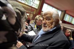 "DEUTSCHER HOERFILMPREIS 2018", Mario Adorf, Roter Teppich zur Preisverleihung vor dem Kino International, Berlin, 20.03.2018