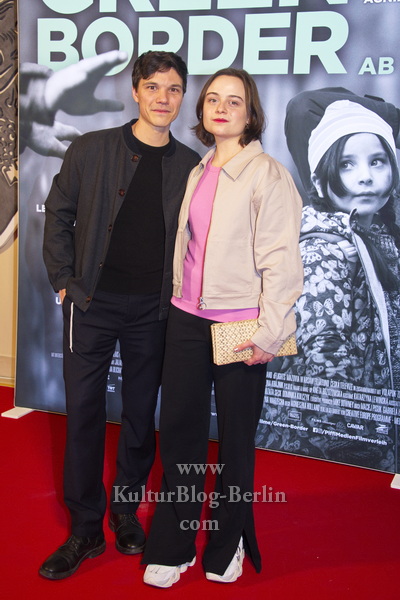 Sebastian und Lena Urzendowsky, "GREEN BORDER", Premiere im DELPHI FILMPALAST, Berlin, 30.01.2024