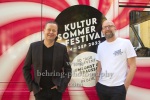 Klaus Lederer und Moritz van Dülmen, "Kultursommerfestival Berlin 2022 ", Pressekonferenz, Podewil, Berlin, 17.06.2022