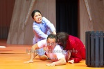 Trystan Pütter, Sophie Rois, Kotbong Yang, "Liebe, einfach ausserirdisch", Fotoprobe am 28.06.2022, Deutsches Theater, Premiere am 01.07.2022