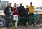 "MAGICAL MYSTERY", Charly Huebner, Marc Hosemann, Detlev Buck, Annika Meier, Arne Feldhusen (Regie), Photo Call am Set an der Spree auf dem Clubgelaende des Club "Magdalena" in Berlin, am 24.05.2016 [Photo: Christian Behring]