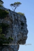 "Cala Santanyi", von Felsen gerahmte Bucht mit dem Felsen "Es Pontas" im Suedosten von Mallorca, 24.06.2016 (Photo: Christian Behring)