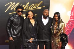 Lela Rochon, Antoine Fuqua, Asia Fuqua and Brando Fuqua, "MICHAEL", Internationale Premiere und Global Fan Celebration, Uber Platz, Berlin, 10.04.2026