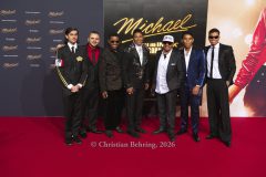 Bigi Jackson, Prince Jackson, Jackie Jackson, Jermaine Jackson, Marlon Jackson,Jermajesty Jackson und Randy Jackson Jr., "MICHAEL", Internationale Premiere und Global Fan Celebration, Uber Platz, Berlin, 10.04.2026