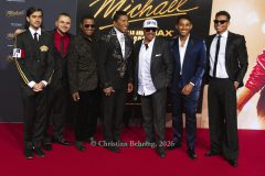 Bigi Jackson, Prince Jackson, Jackie Jackson, Jermaine Jackson, Marlon Jackson und Gäste, "MICHAEL", Internationale Premiere und Global Fan Celebration, Uber Platz, Berlin, 10.04.2026