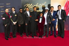 Bigi Jackson, Prince Jackson, Jackie Jackson, Jermaine Jackson, Juliano Valdi, Marlon Jackson,Jermajesty Jackson und Randy Jackson Jr.,  "MICHAEL", Internationale Premiere und Global Fan Celebration, Uber Platz, Berlin, 10.04.2026