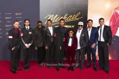 Bigi Jackson, Prince Jackson, Jackie Jackson, Jermaine Jackson, Juliano Valdi, Marlon Jackson,Jermajesty Jackson und Randy Jackson Jr.,  "MICHAEL", Internationale Premiere und Global Fan Celebration, Uber Platz, Berlin, 10.04.2026