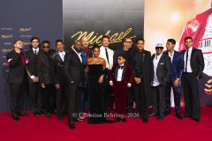 Prince Jackson, Bigi Jackson, Jackie Jackson, Jermaine Jackson, KeiLyn Durrel Jones, Nia Long, Miles Teller, Juliano Valdi, Graham King, Jaafar Jackson, Marlon Jackson, Jermajesty Jackson und Randy Jackson Jr.,  "MICHAEL", Internationale Premiere und Global Fan Celebration, Uber Platz, Berlin, 10.04.2026