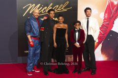 KeiLyn Durrel Jones, Jaafar Jackson, Nia Long, Juliano Valdi and Miles Teller, "MICHAEL", Internationale Premiere und Global Fan Celebration, Uber Platz, Berlin, 10.04.2026
