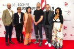 Die Jury: Cecil Remmler, Oxana Omelchuk, Mayako Kubo, Fritz Kalkbrenner, Thorsten Brötzmann, Maya Singh, "Deutscher Musikautorenpreis 2024", Roter Teppich zur Preisverleihung, Ritz Carlton, Berlin, 08.02.2024