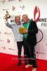 Preisträger Volker Rosin mit Laudator Christoph Biemann, "Deutscher Musikautorenpreis 2024", Roter Teppich zur Preisverleihung, Ritz Carlton, Berlin, 08.02.2024