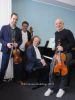 Sebastyen Sztathatosz (Violine), Pierluigi Ruggiero (Violoncello), Cyprien Katsaris (Klavier), Alfredo Zamarra (Viola), "SineQuaNon Berlin & Cyprien Katsaris", Photo Call zum Konzert am 30.05.2025 im Konzerthaus Am Gendarmenmarkt, Berlin, 29.05.2025