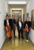 Sebastyen Sztathatosz (Violine), Pierluigi Ruggiero (Violoncello), Cyprien Katsaris (Klavier), Alfredo Zamarra (Viola), "SineQuaNon Berlin & Cyprien Katsaris", Photo Call zum Konzert am 30.05.2025 im Konzerthaus Am Gendarmenmarkt, Berlin, 29.05.2025