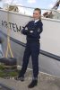Isabel Berghout (Polizistin Anneke van der Meer), "SOKO WISMAR", Am Set vor dem Segelschiff Artemis, alter Holzhafen 15/17, 23966 Wismar, Germany, (Photo: Christian Behring, www.christian-behring.com)