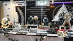 Totenkopf-Deko, "29. International Tattoo Convention Berlin", Arena Treptow, Berlin, 02.-04.08.2019 (Photo: Christian Behring)
