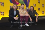 Gary Barlow, Howard Donald, Mark Owen  - "THE BAND - Das Musical", Photo Call, Take That besuchen die Proben ihres Musicals in Berlin, Theater des Westens, Berlin, 01.04.2019