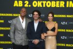 Dwayne Johnson, Emily Blunt und Regisseur Benny Safdie, "THE SMASHING MACHINE", Red Carpet zur Deutschland-Premiere im ZOO PALAST, Berlin, 22.09.2025