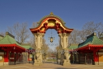 Eingang zum Zoo mit dem Elefanten-Tor an der Budapester Straße / Olof-Palme-Platz, "Stadtansichten", Berlin, 26.03.2020