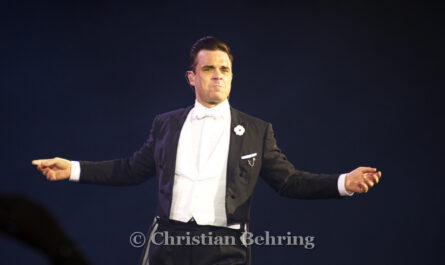 Robbie Williams live in Concert at the O2 World in Berlin, Germany, on May 28, 2014